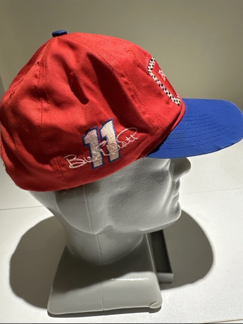 Budweiser Red & Blue Racing Patch Cap - Picture 2 of 7